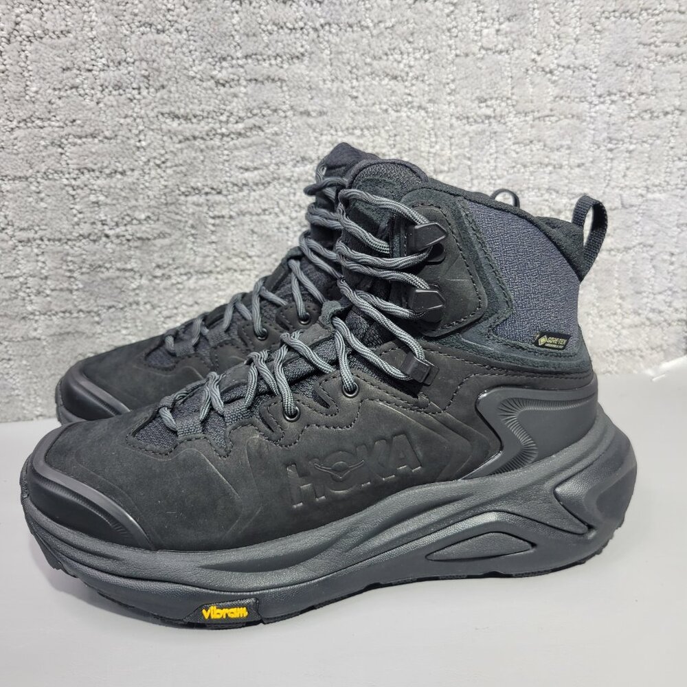 Hoka One One Kaha 3 Gore-Tex Womens Size US 7.5B Black High Top Hiking Shoes